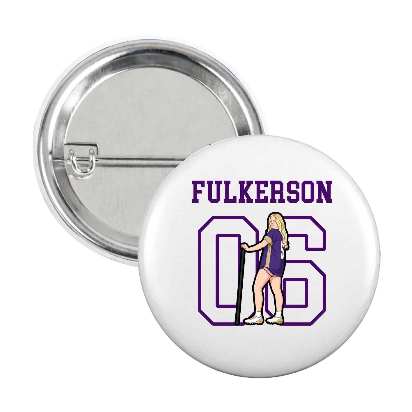 Game Day Button — Shirsey in White
