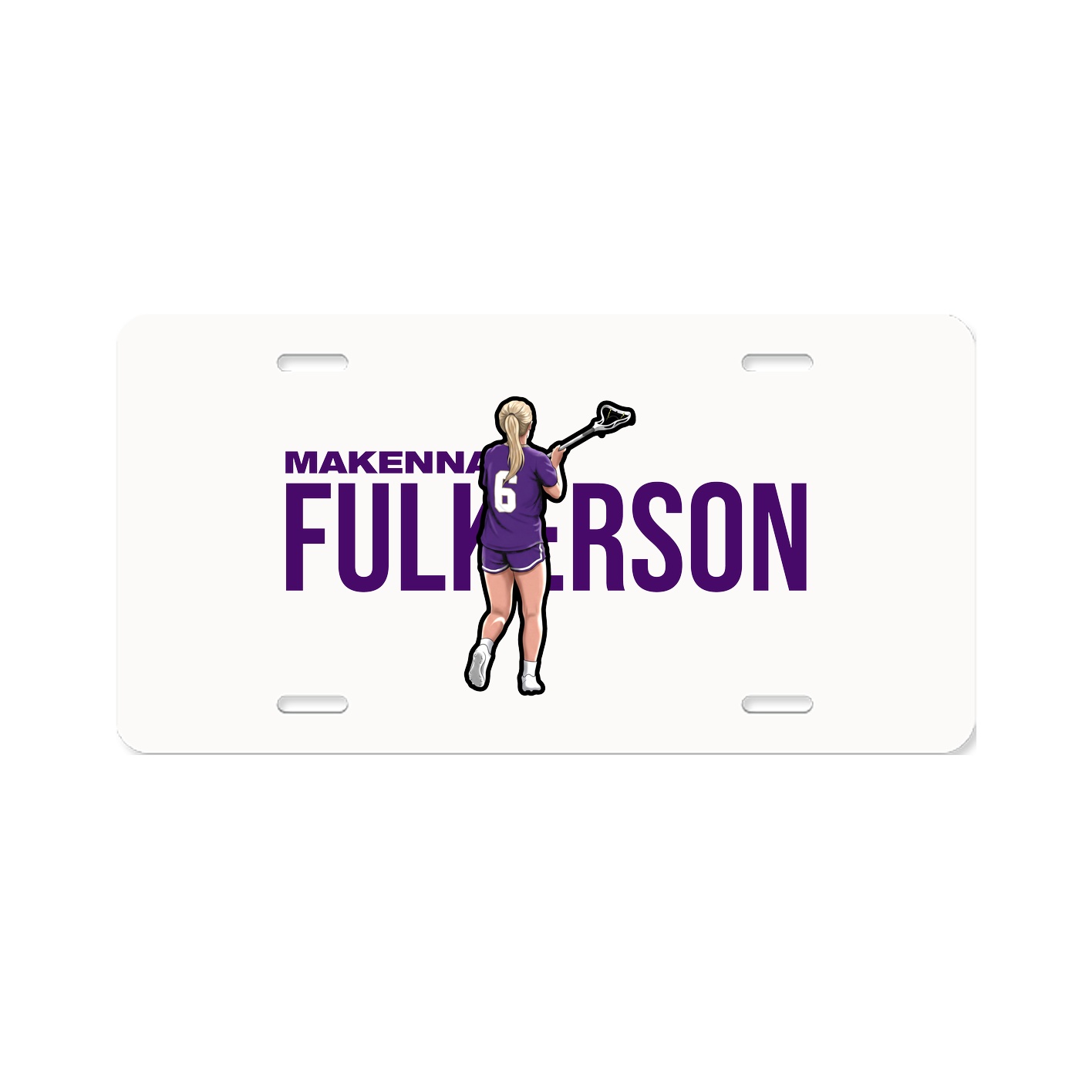 License Plate — Player Name in Classic