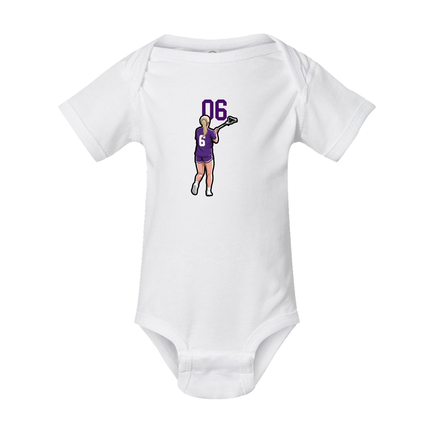 Baby Onesie — Number Top in White