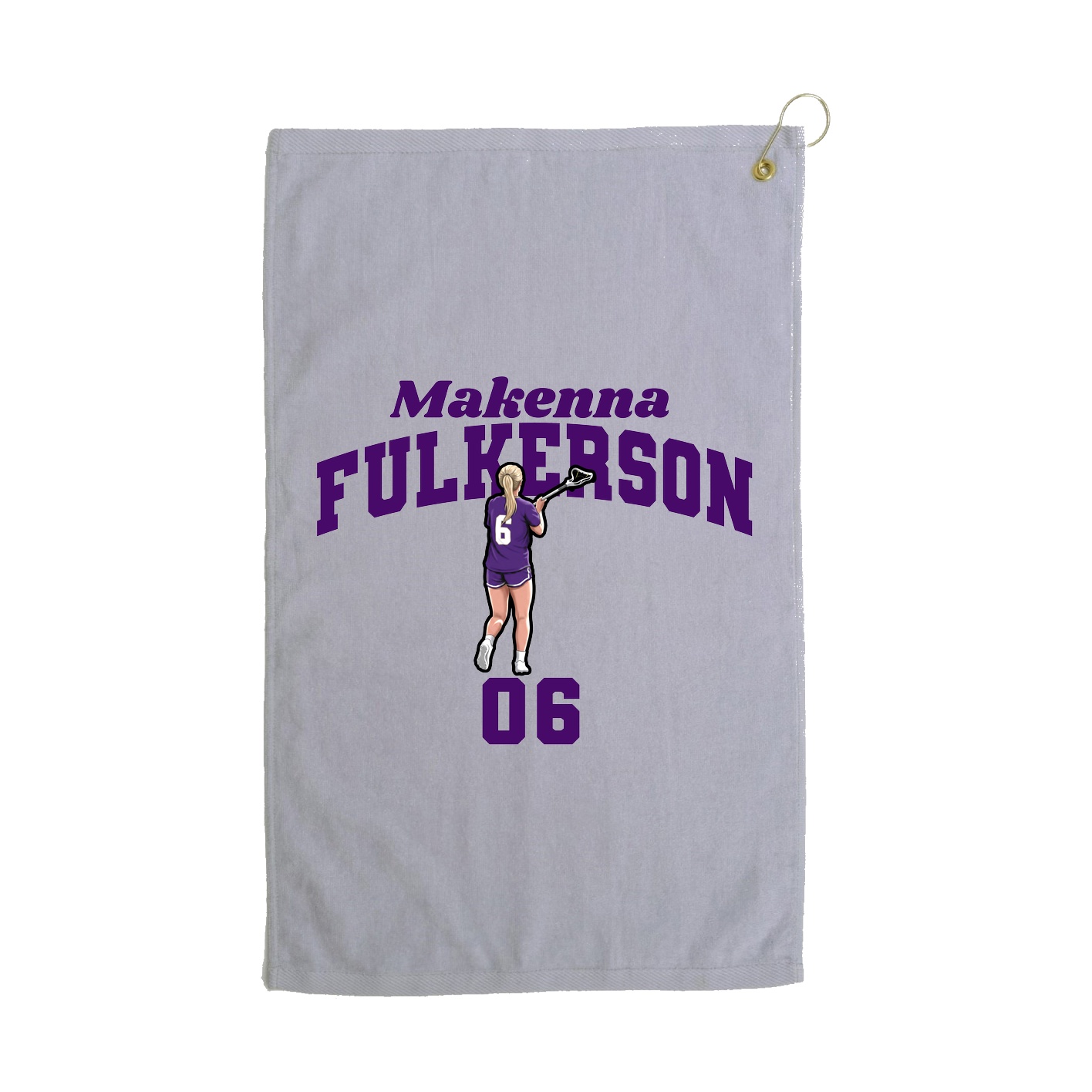 Golf Towel — Signature Arch in Grey