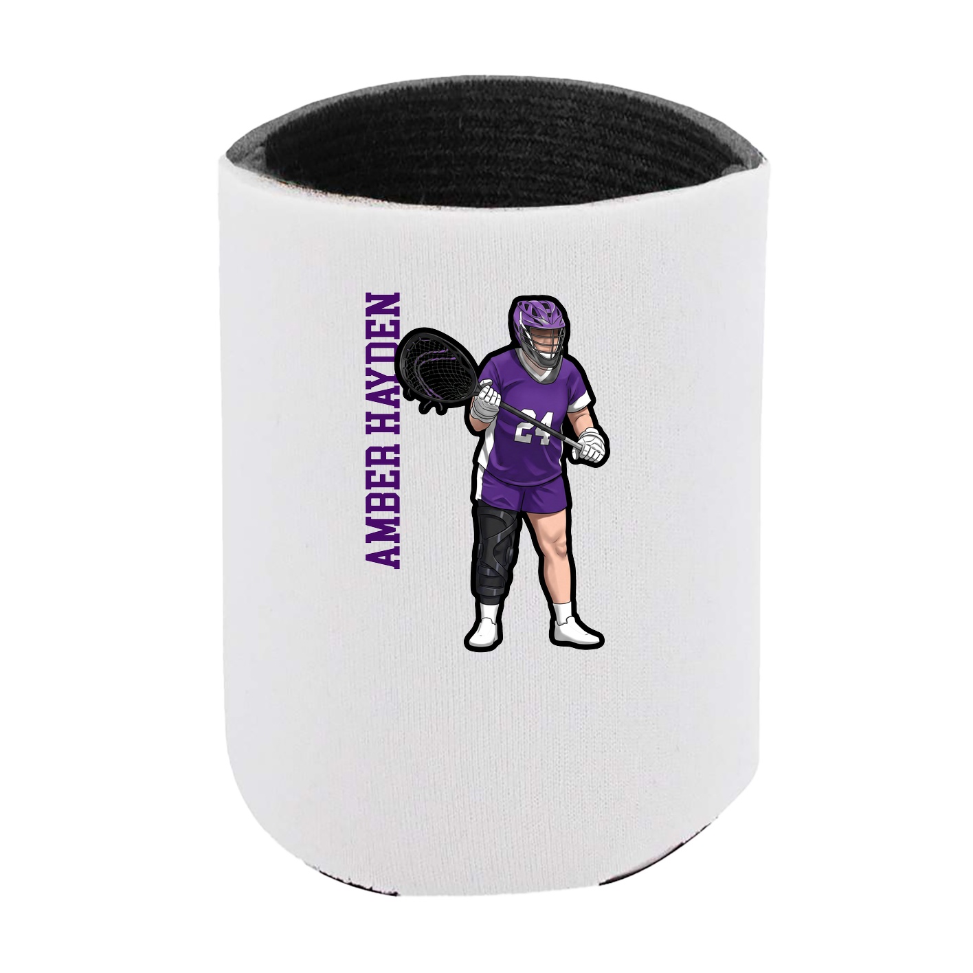 Can Holder — Name Vertical in White
