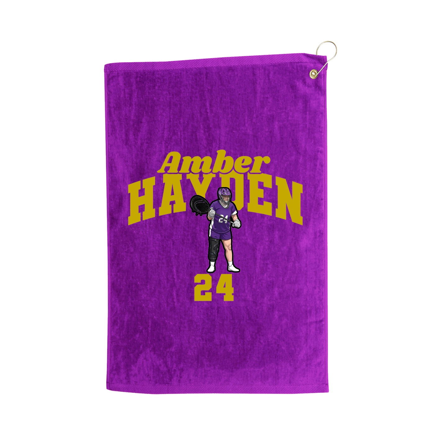 Golf Towel — Signature Arch in Purple
