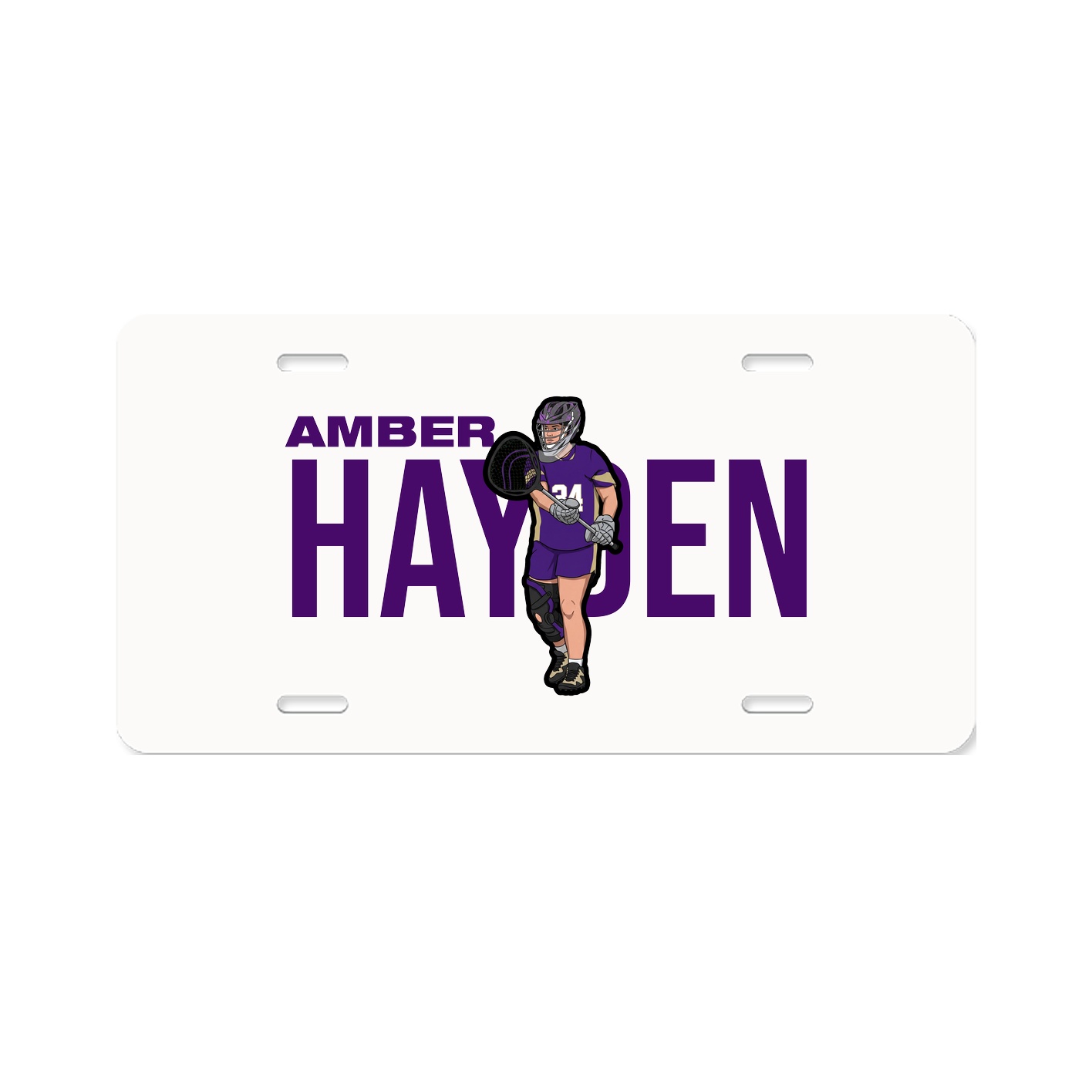 License Plate — Player Name in Classic
