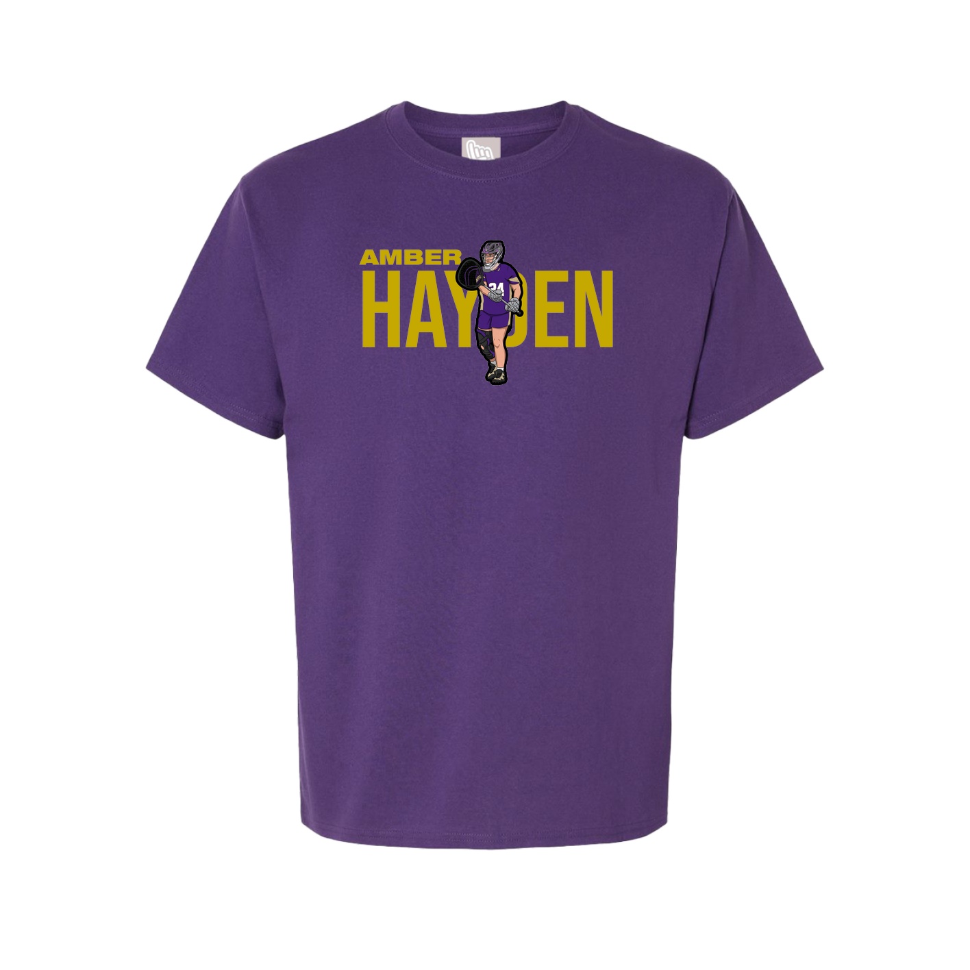 Youth Tee — Player Name in Purple