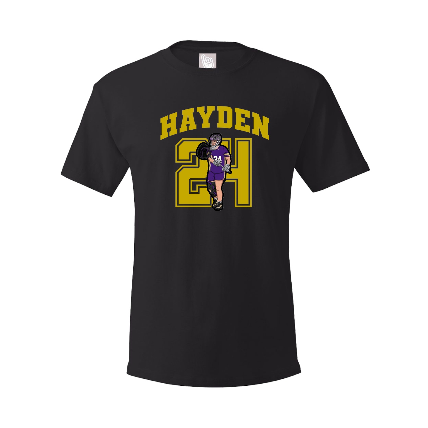 Youth Tee — Number in Black