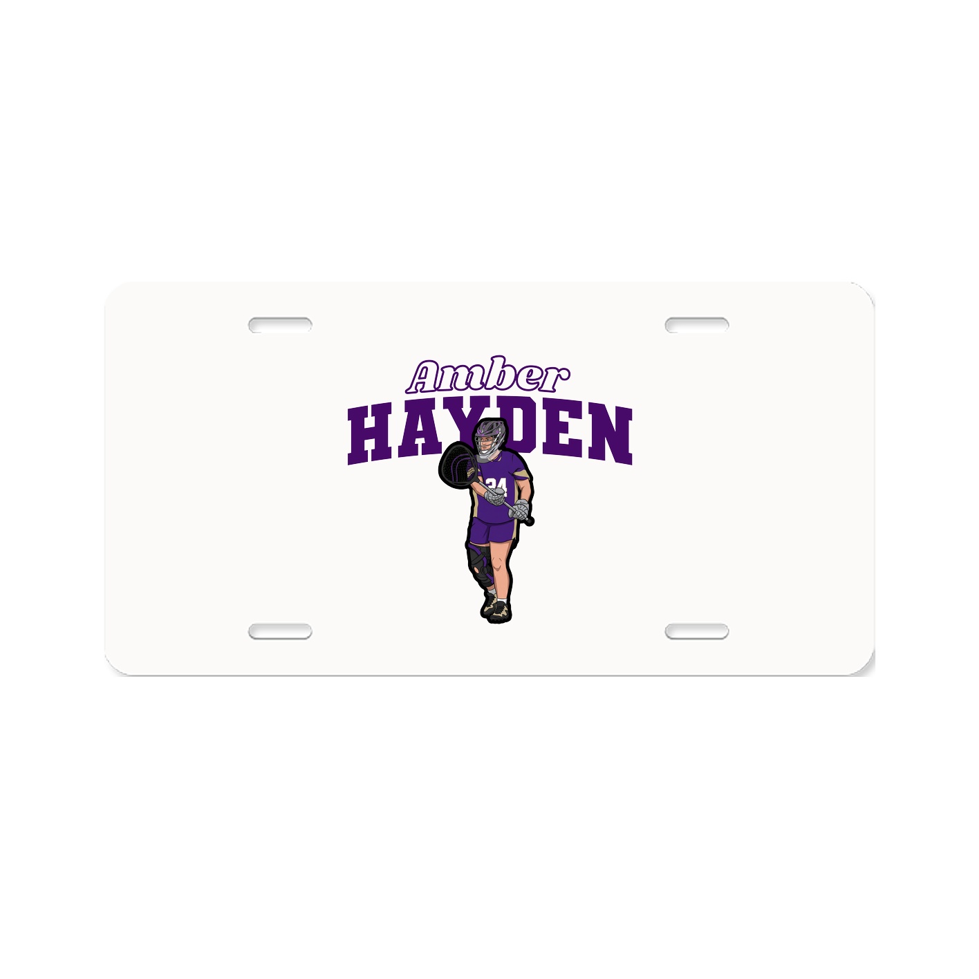 License Plate — Name Arch in Classic