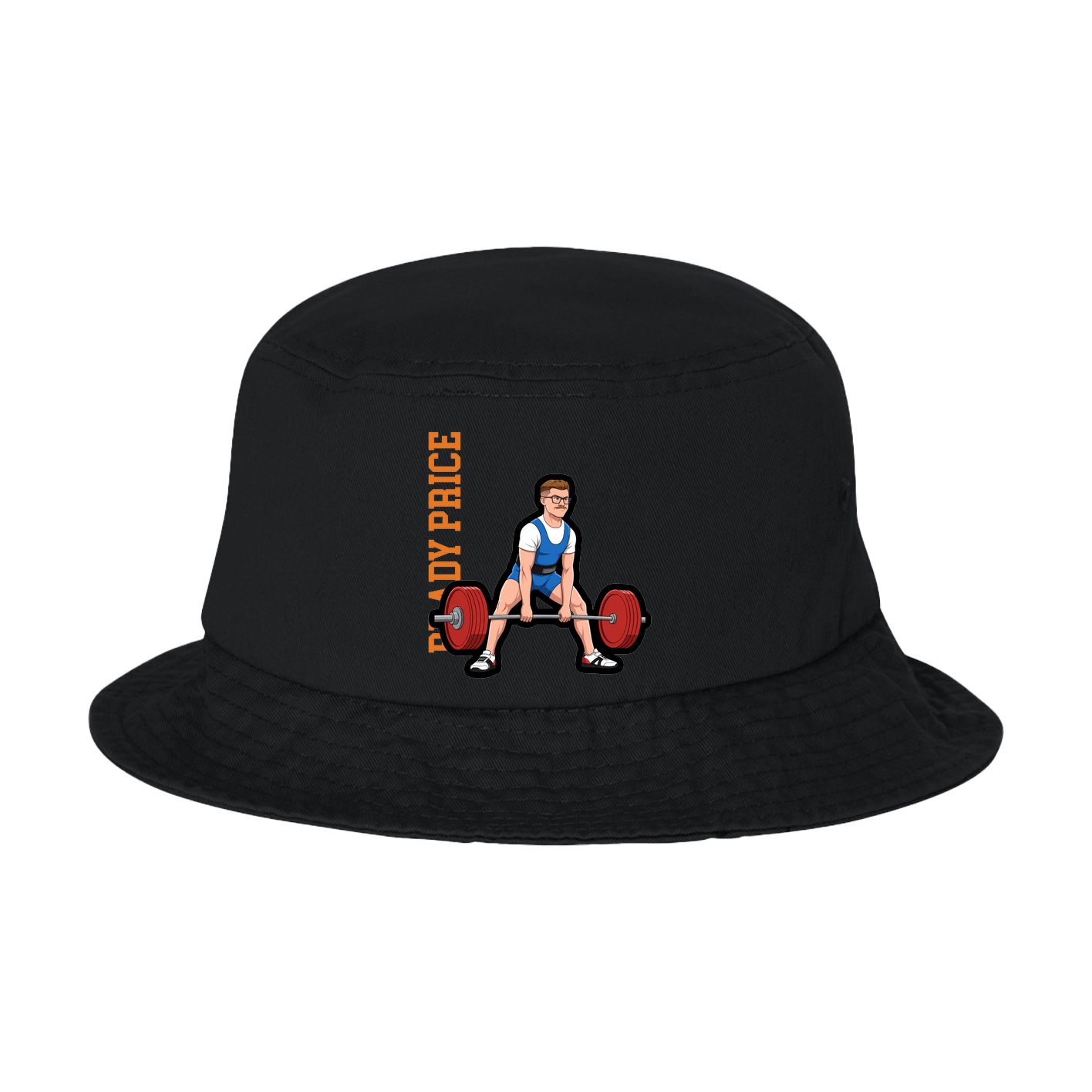 Bucket Cap — Name Vertical in Black