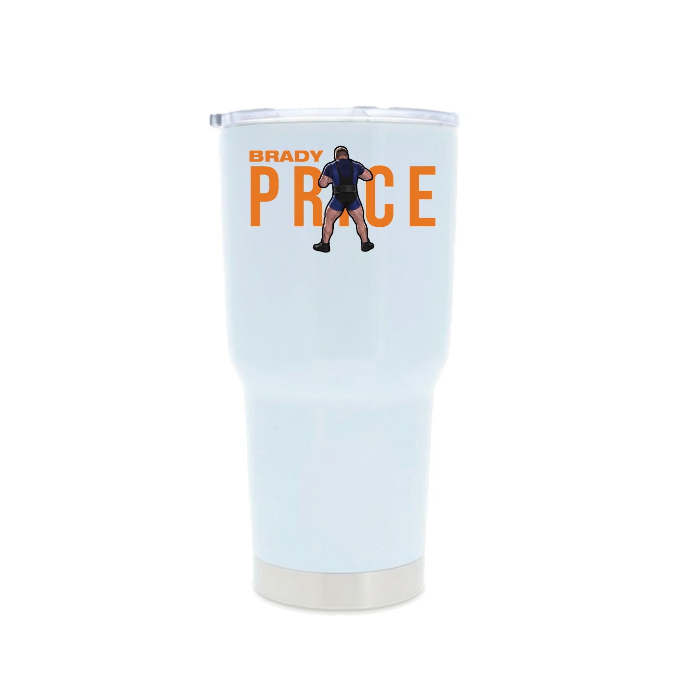 30oz Stainless Steel Tumbler — Player Name in White