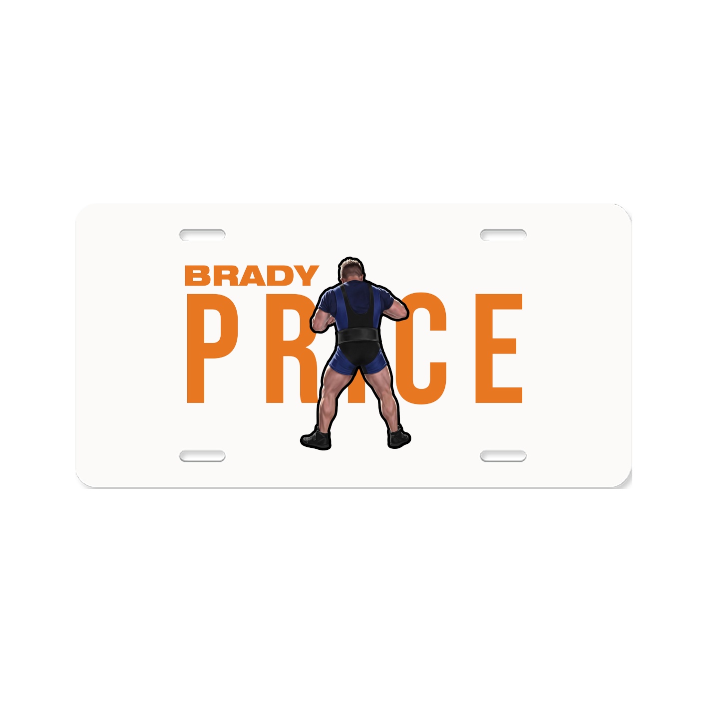 License Plate — Player Name in Classic