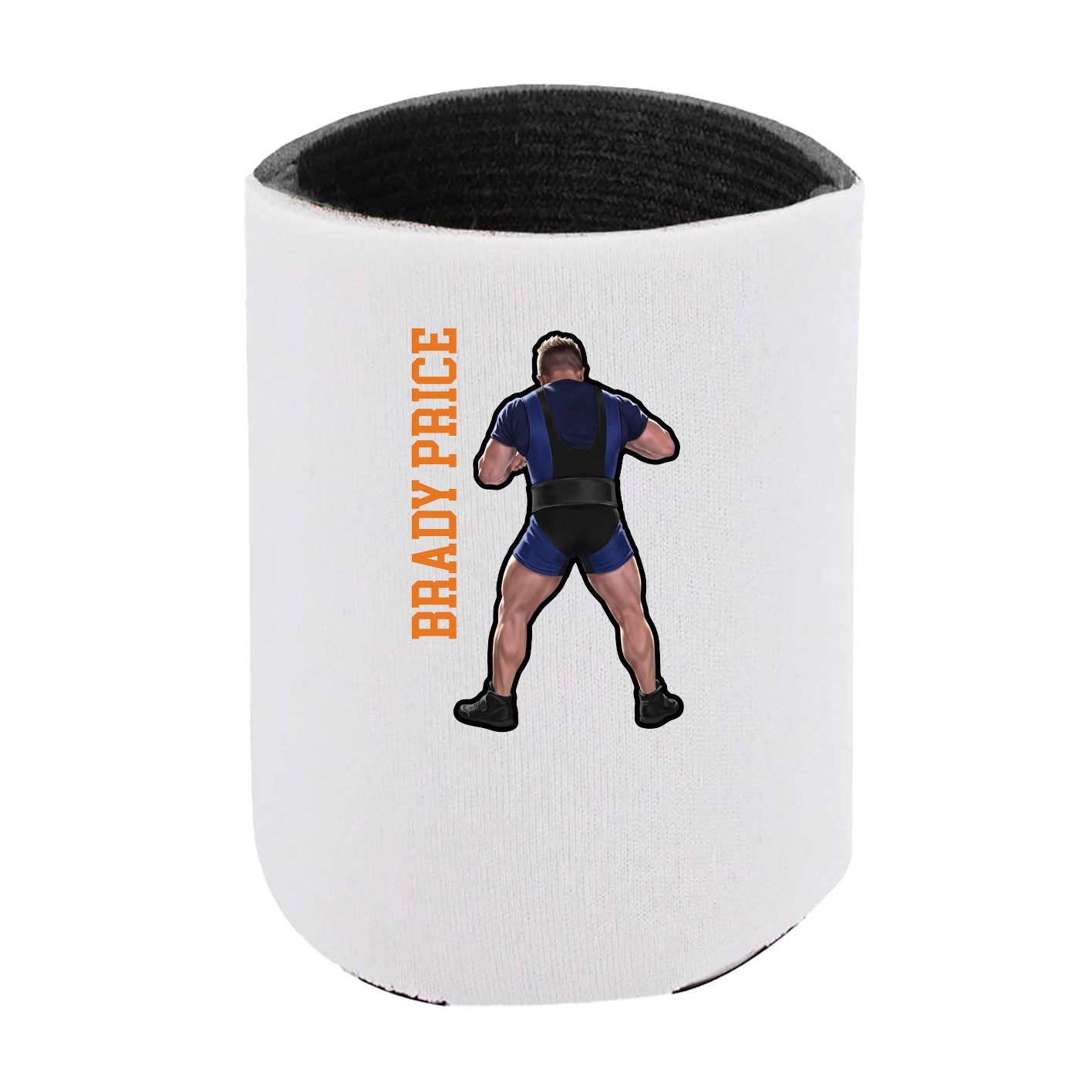 Can Holder — Name Vertical in White