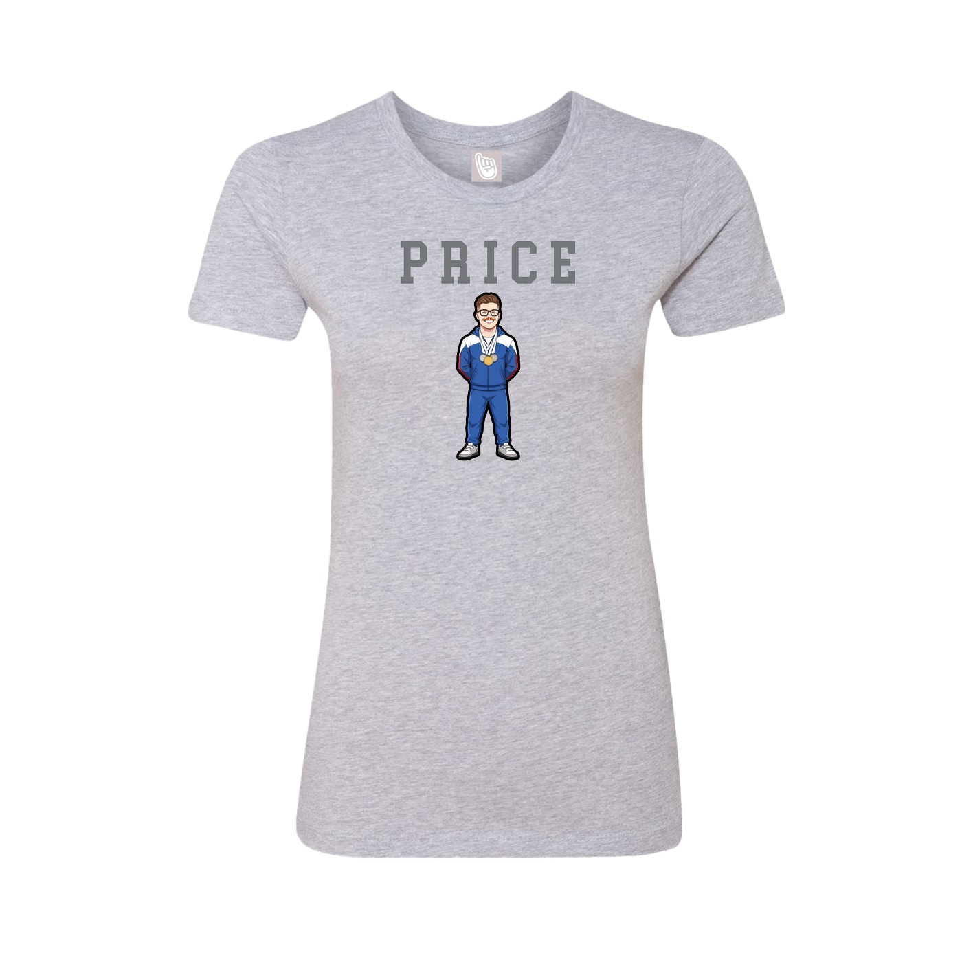 Fitted Women's Tee — Shirsey in Grey