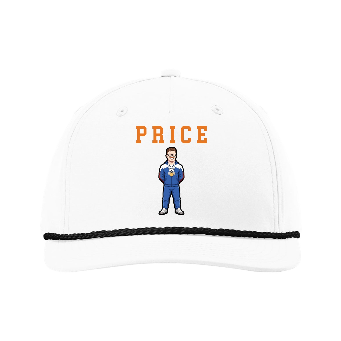 Five-Panel Classic Rope Cap — Shirsey in White