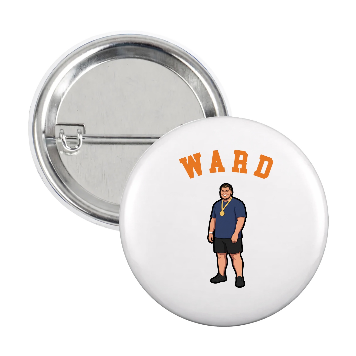 Game Day Button — Shirsey Arch in White