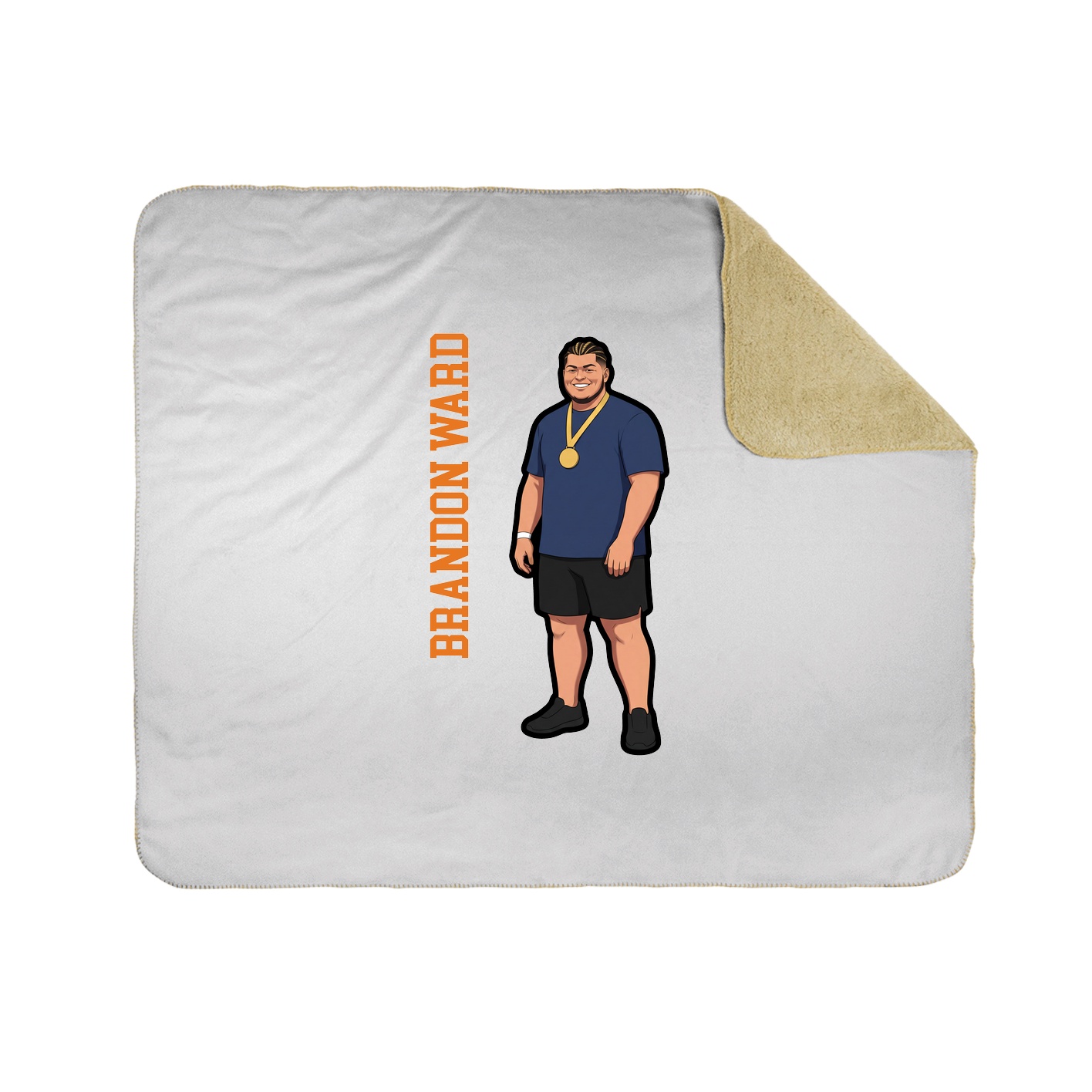 50x60 Sherpa Lined Throw Blanket
