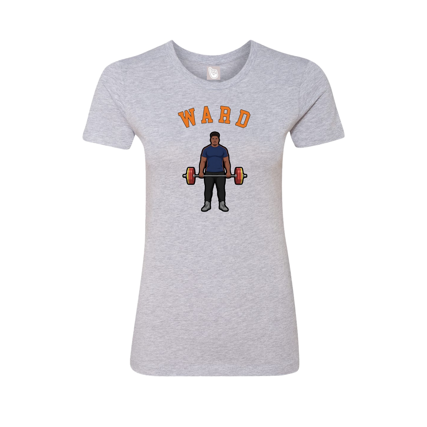 Fitted Women's Tee — Shirsey Arch in Grey