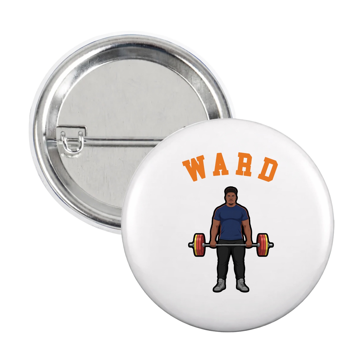 Game Day Button — Shirsey Arch in White