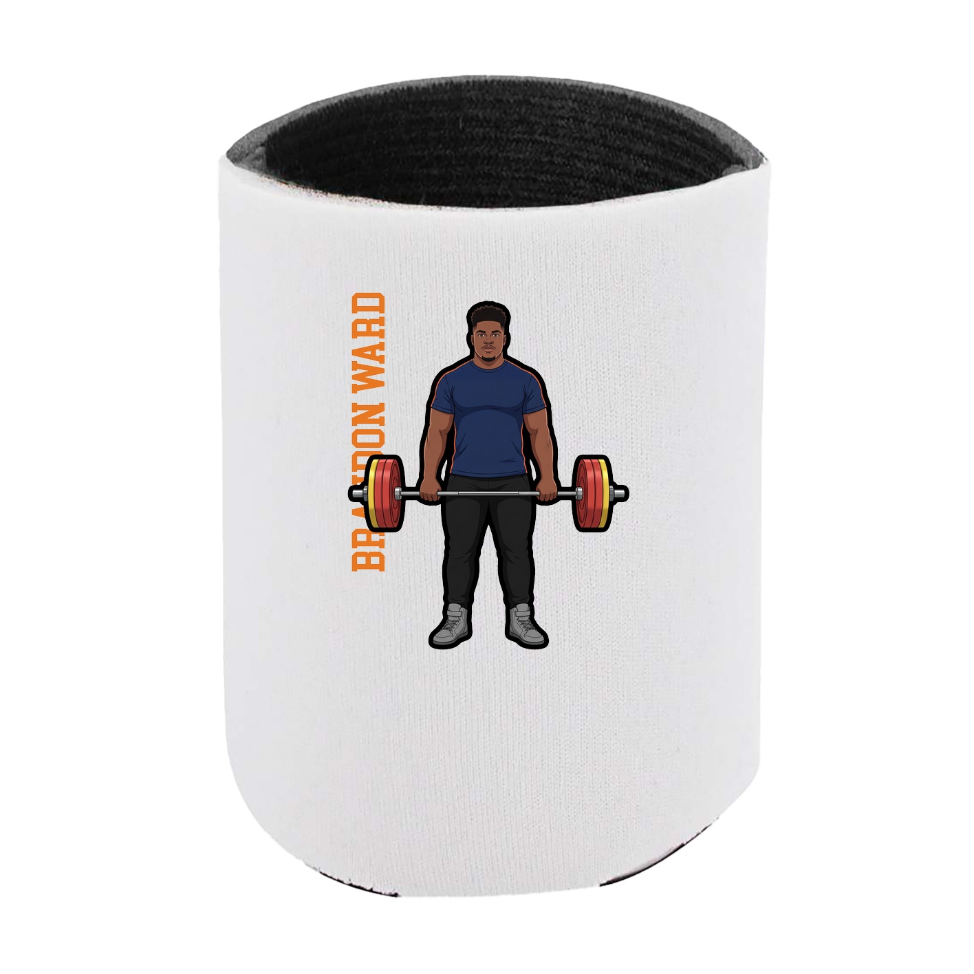 Can Holder — Name Vertical in White