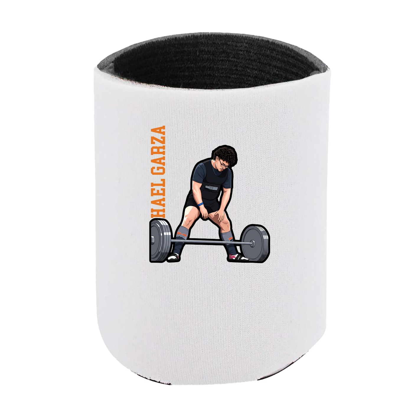 Can Holder — Name Vertical in White
