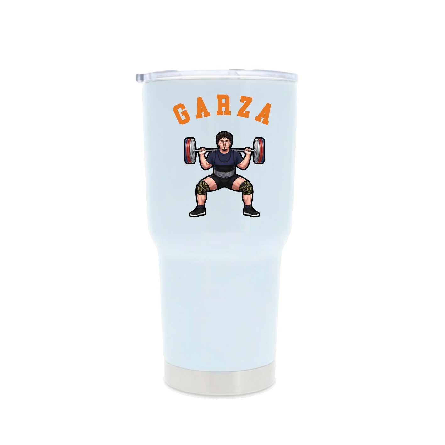 30oz Stainless Steel Tumbler — Shirsey Arch in White
