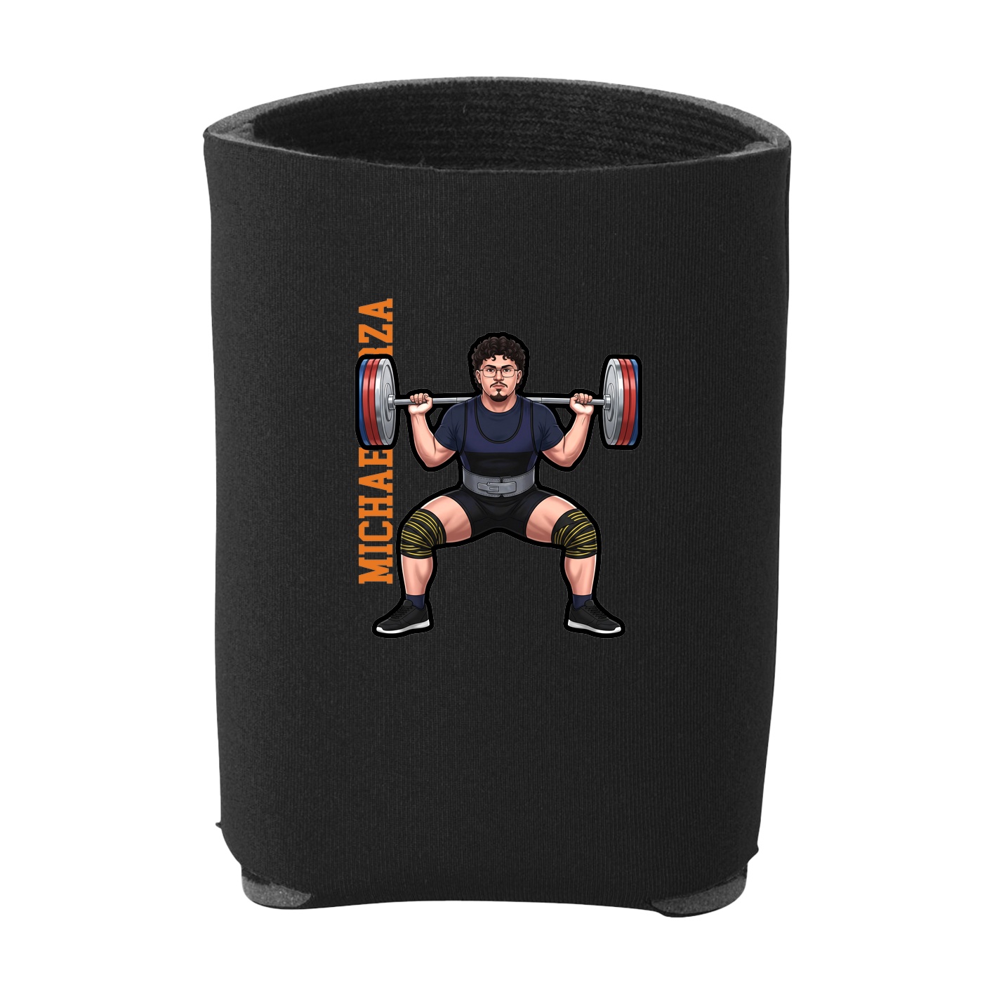 Can Holder — Name Vertical in Black