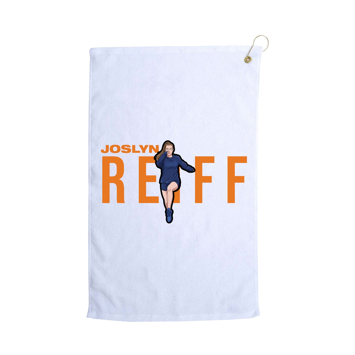 Golf Towel — Player Name in White