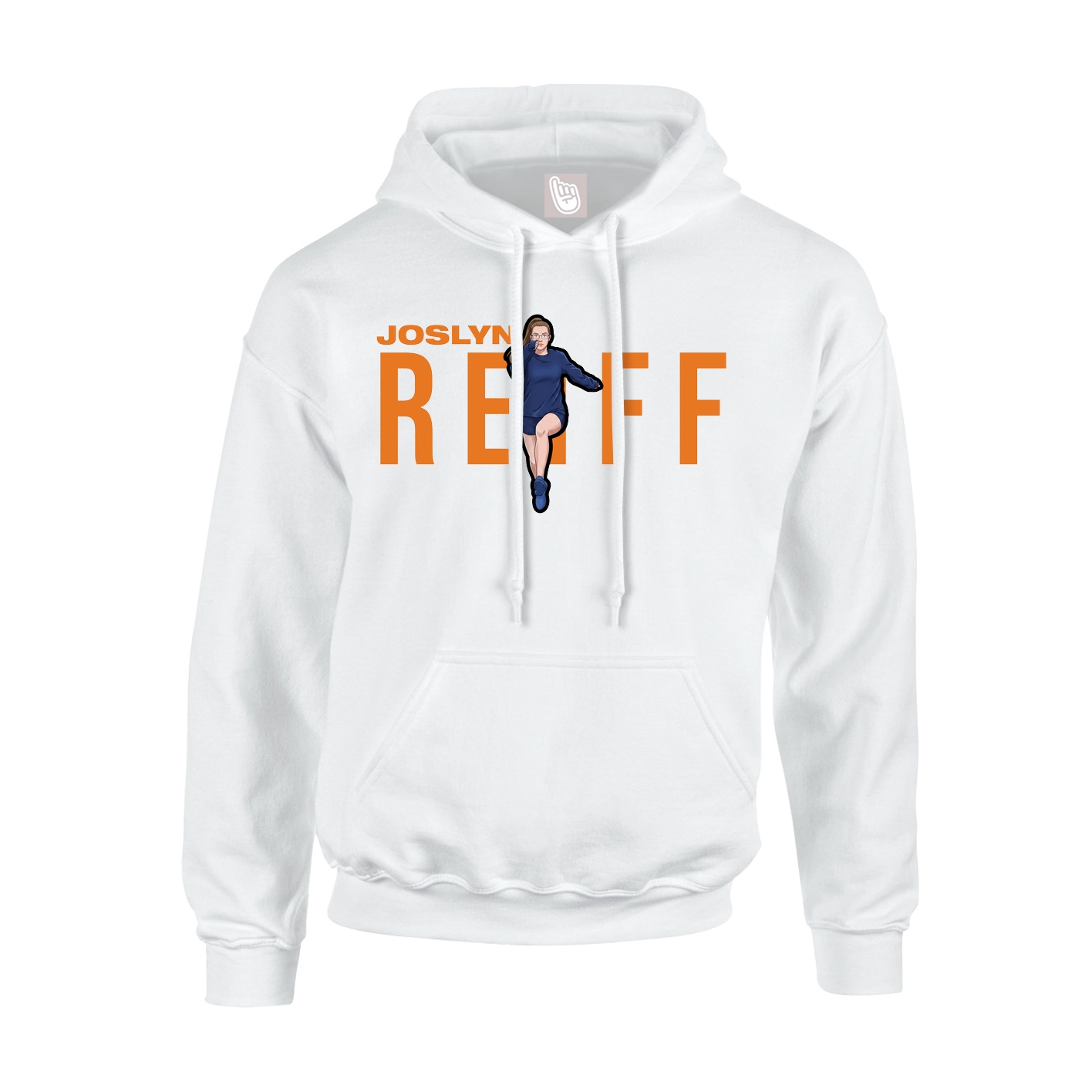 Youth Hoodie — Player Name in White