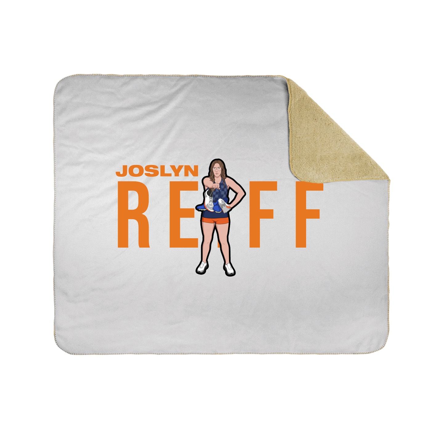 Throw Blanket — Player Name in White