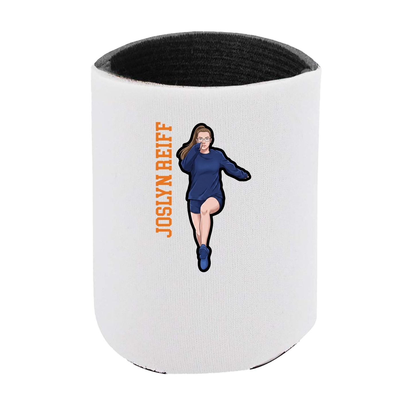 Can Holder — Name Vertical in White