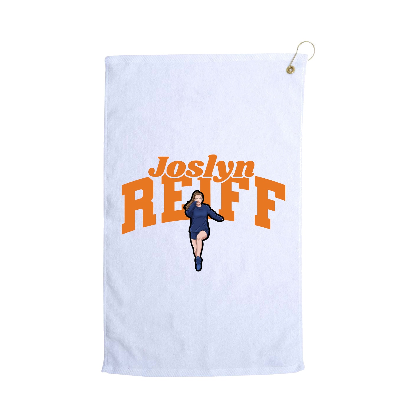 Golf Towel — Signature Arch in White