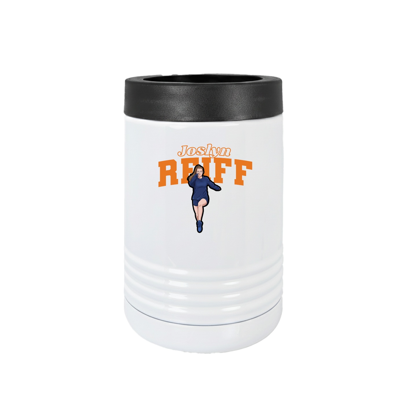 Beverage Holder — Name Arch in White