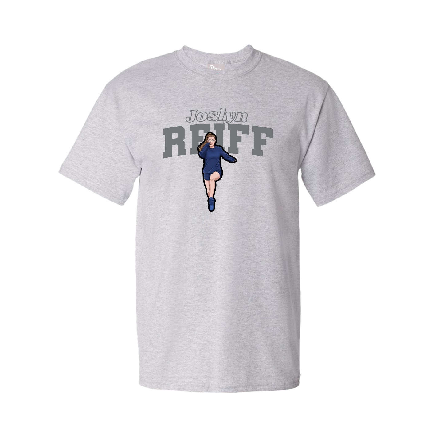 Tee — Name Arch in Grey
