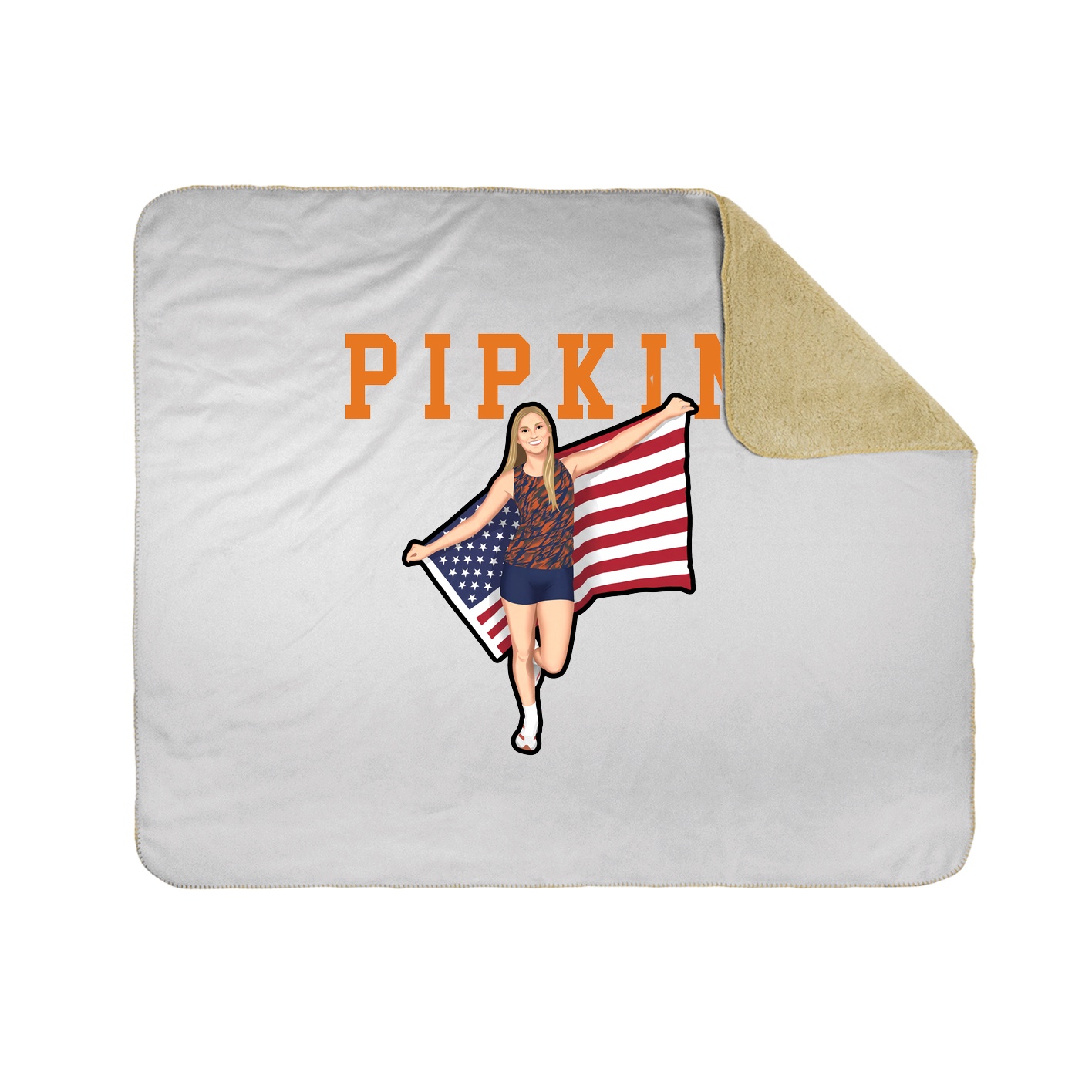 Throw Blanket — Shirsey in White