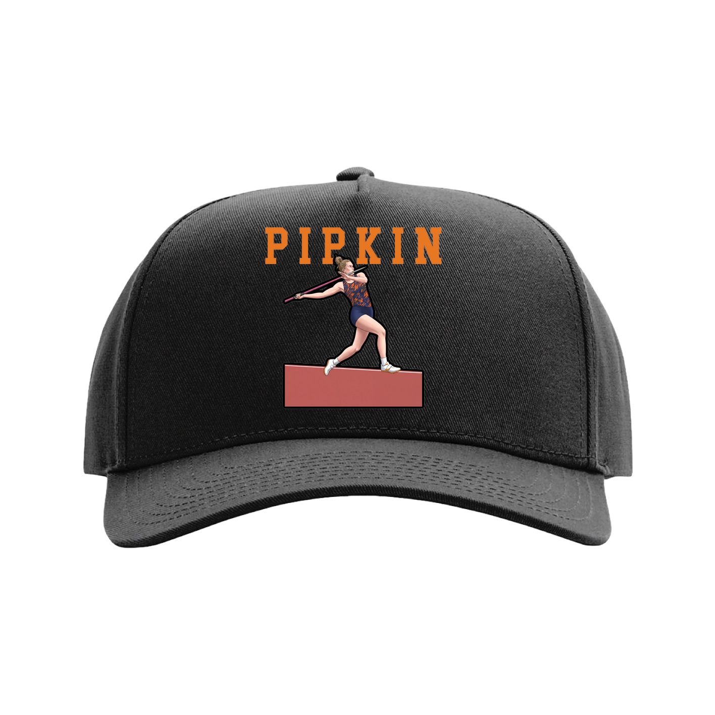 Full Fabric Five-Panel Champ Cap — Shirsey in Black