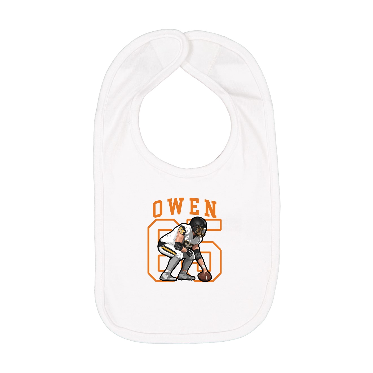 Infant Bib — Shirsey in White