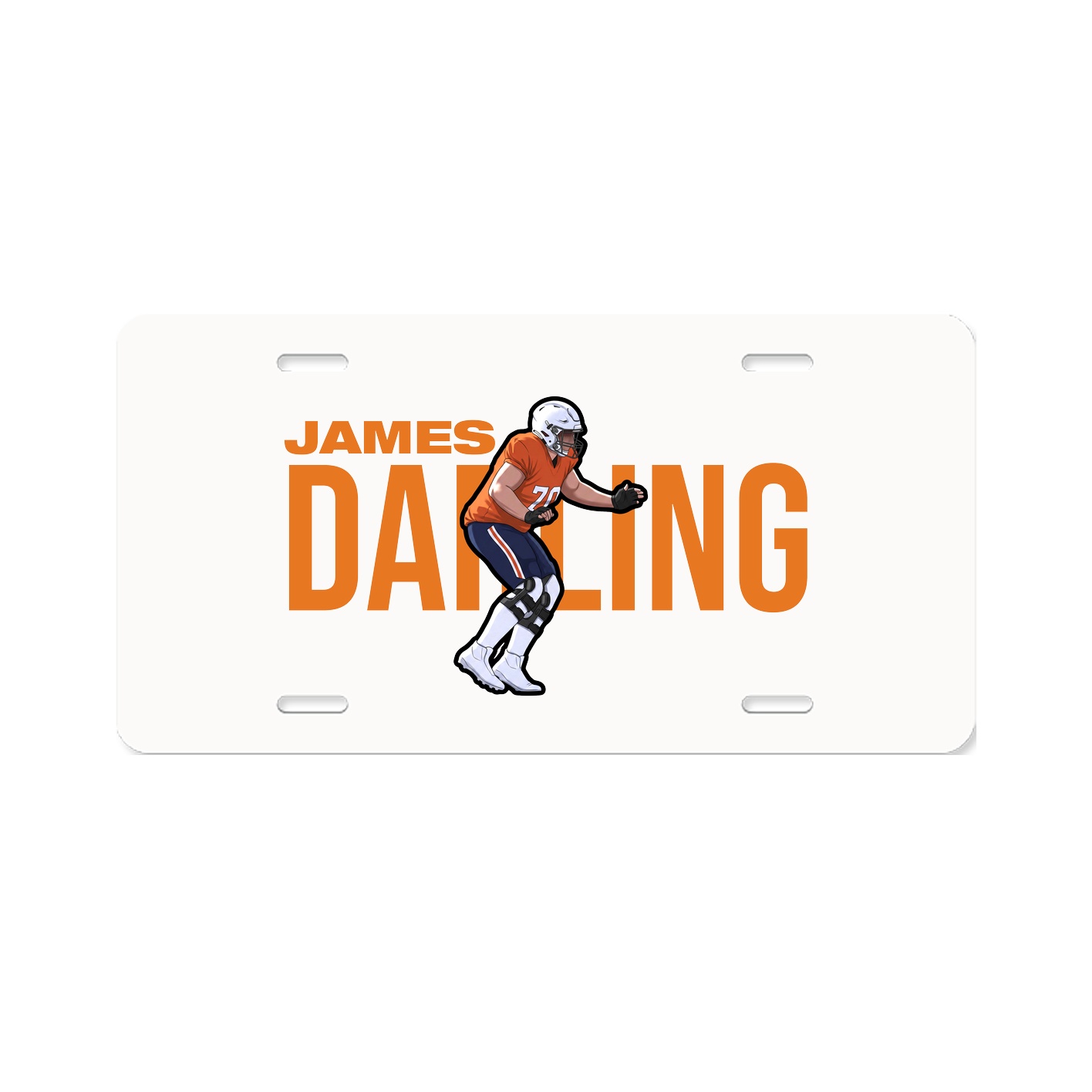 License Plate — Player Name in Classic