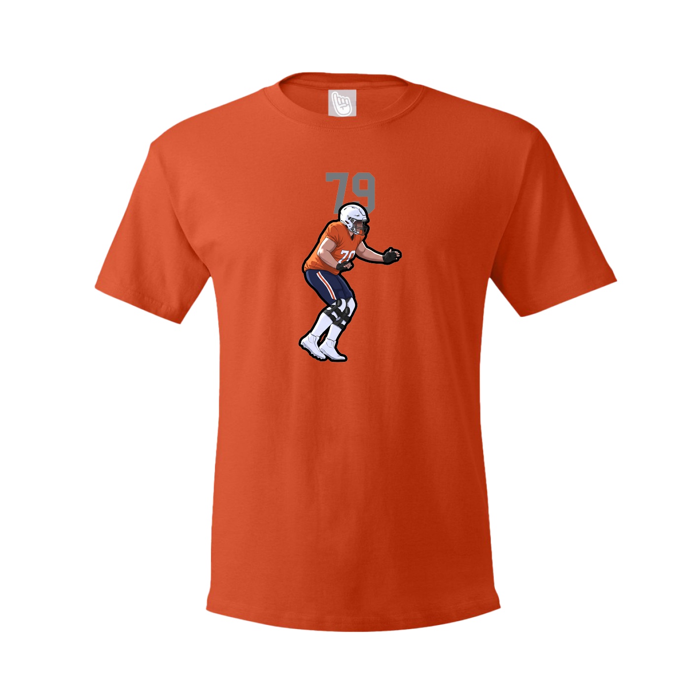 Tee — Number Top in Orange