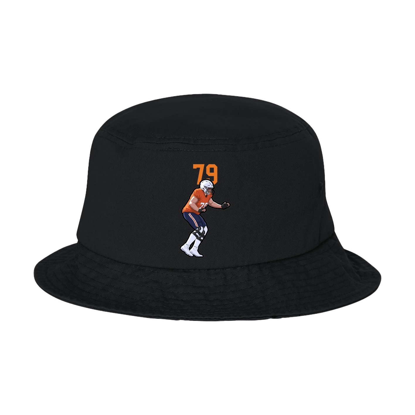 Bucket Cap — Number Top in Black