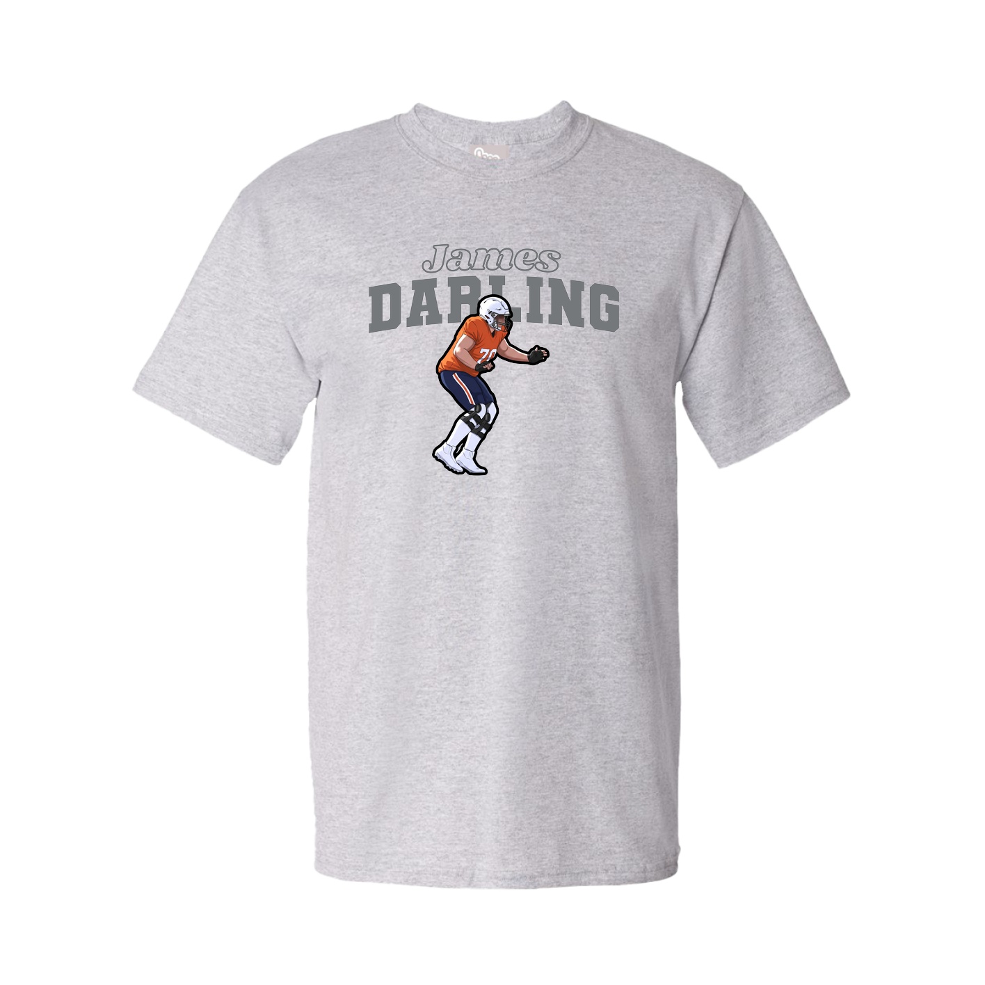 Tee — Name Arch in Grey