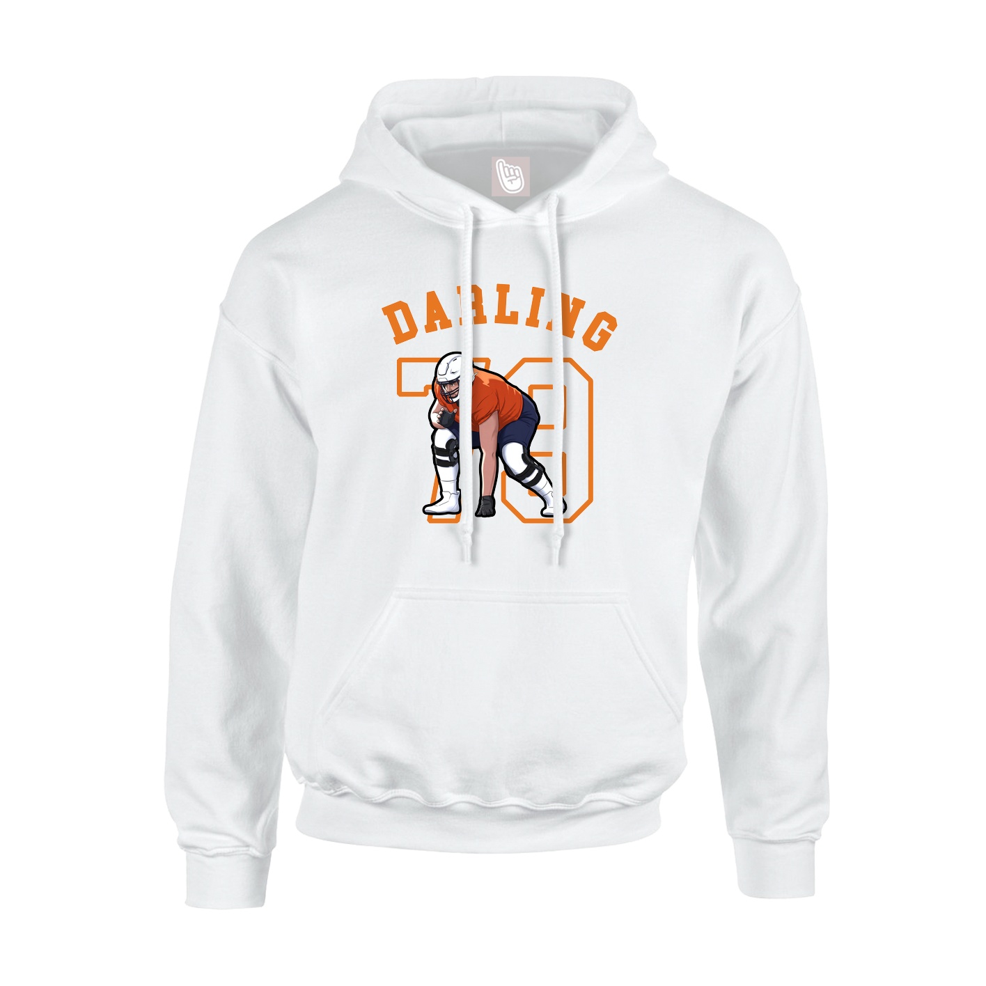 Youth Hoodie — Shirsey Arch in White