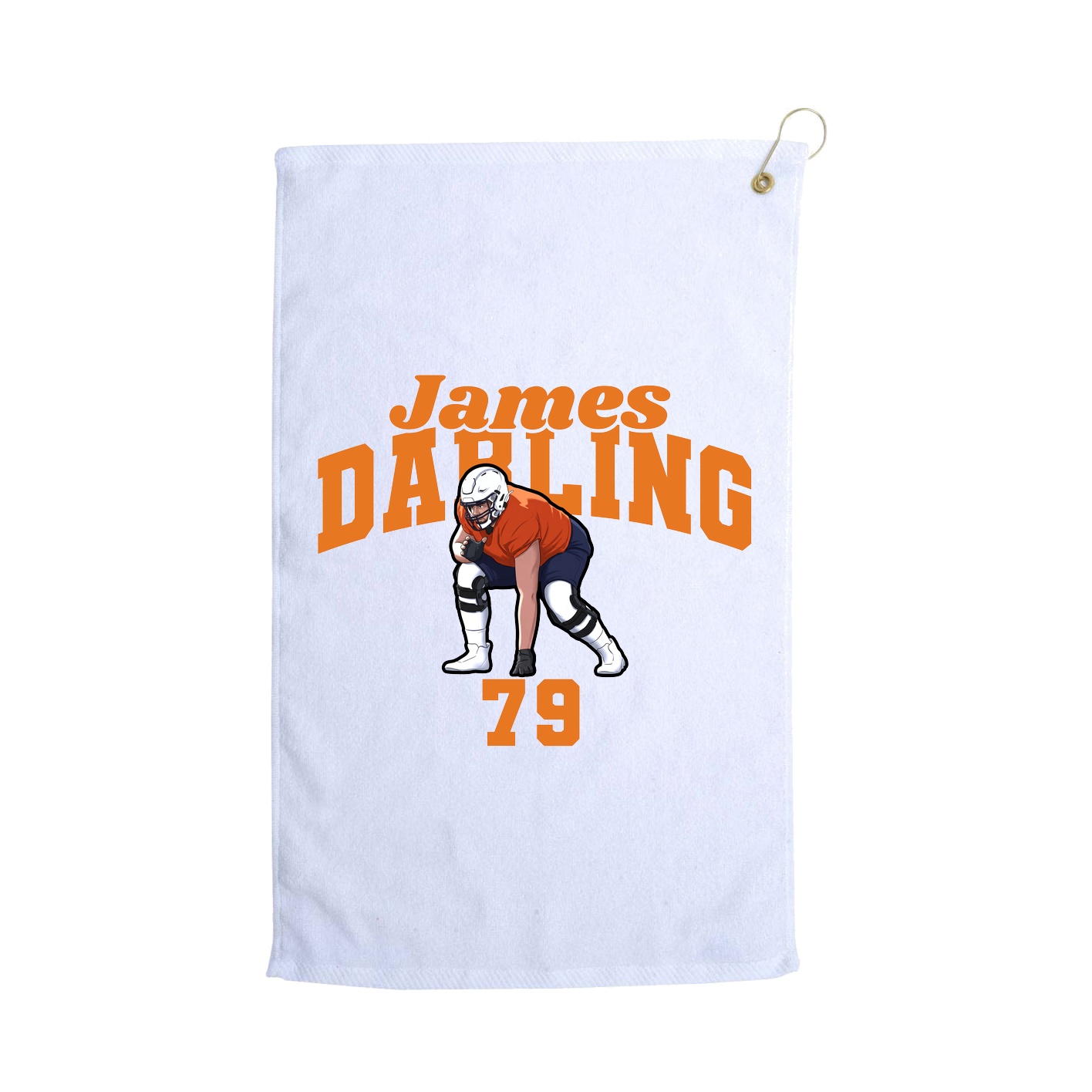 Golf Towel — Signature Arch in White