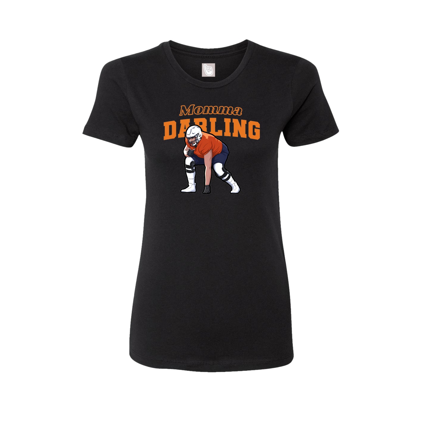Womens Tee — Mothers Day Block in Black