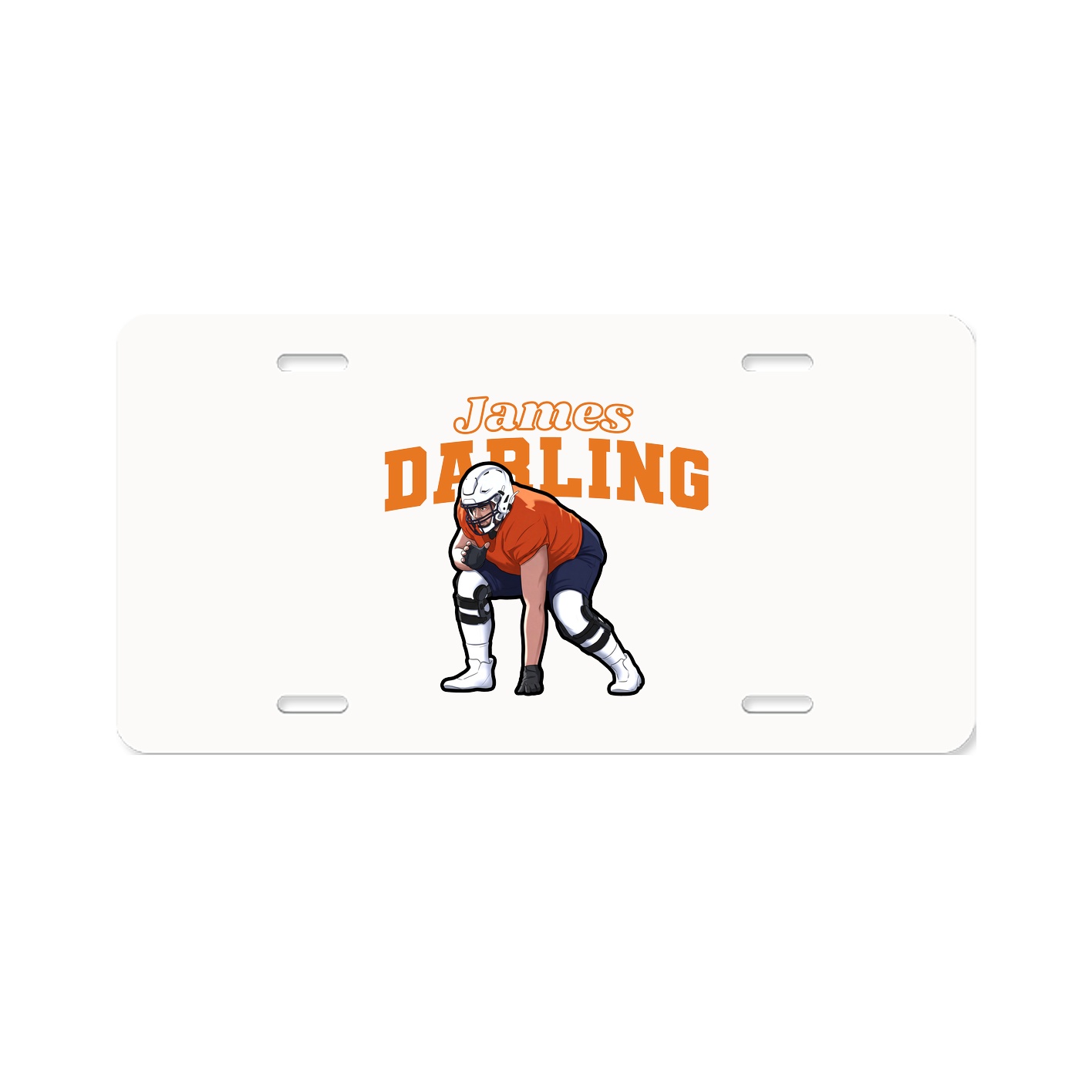 License Plate — Name Arch in Classic