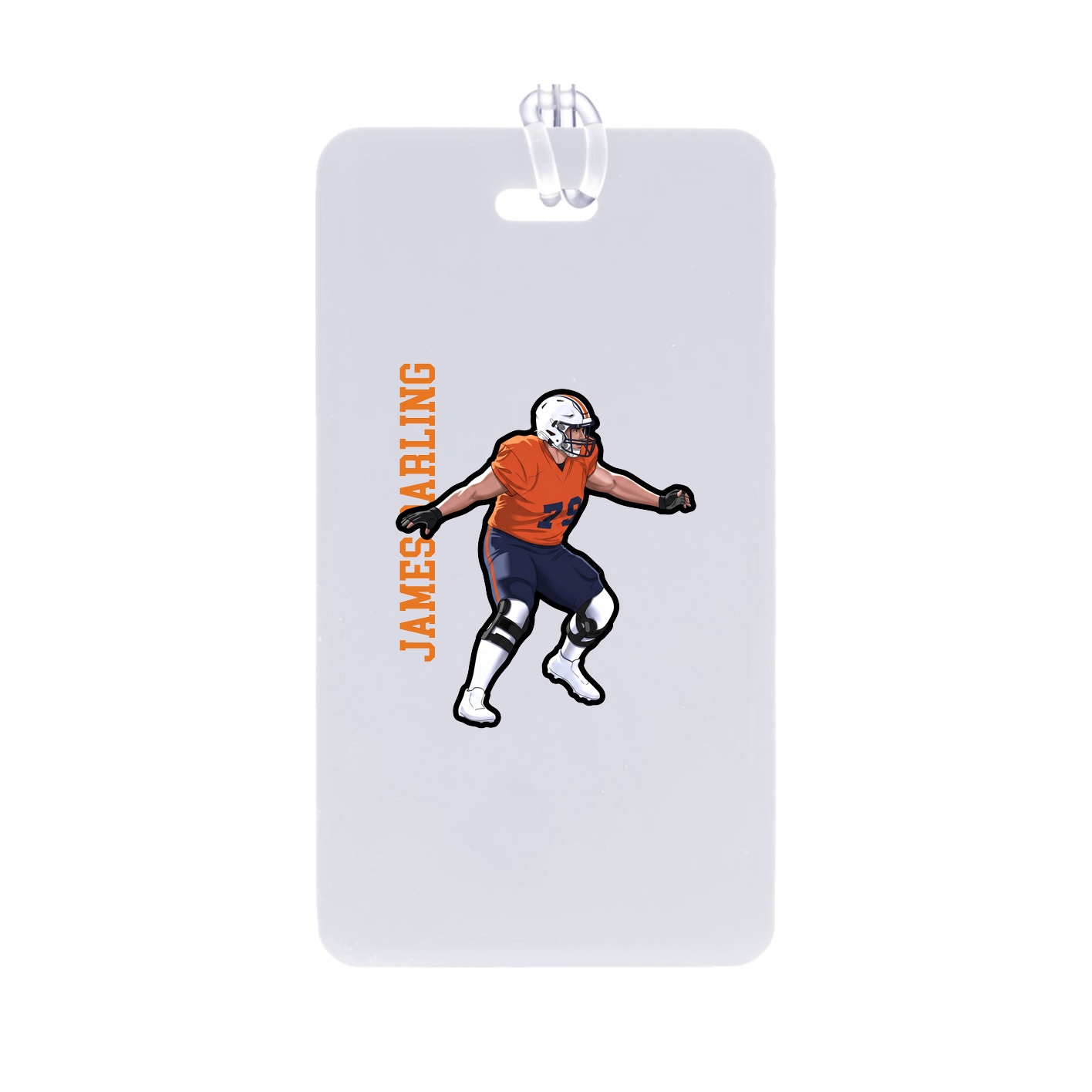 Bag Tag — Name Vertical in Classic