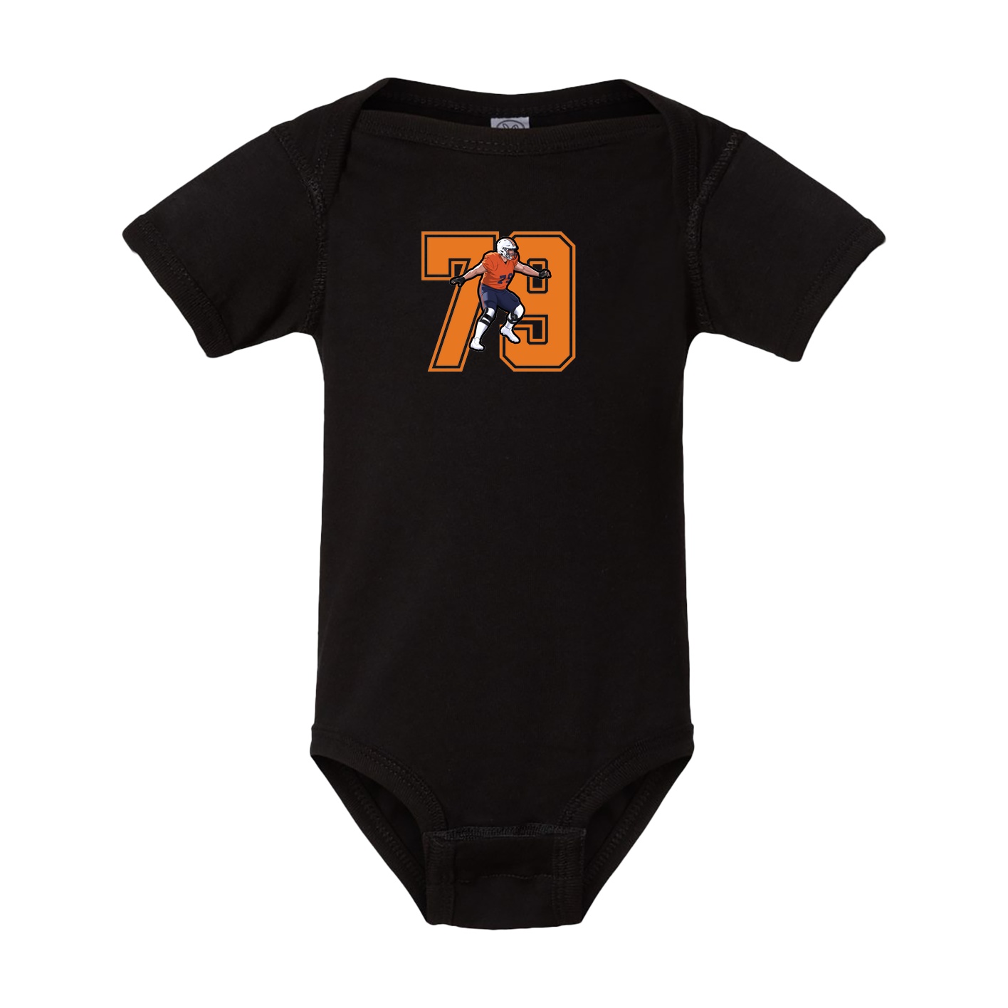 Baby Onesie — Number in Black