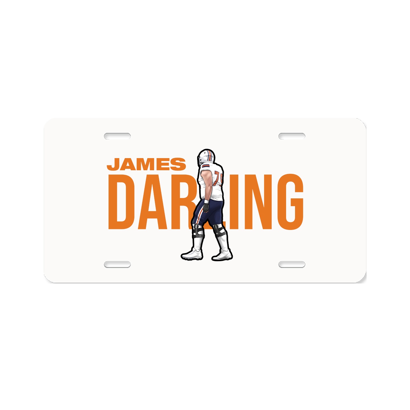 License Plate — Player Name in Classic
