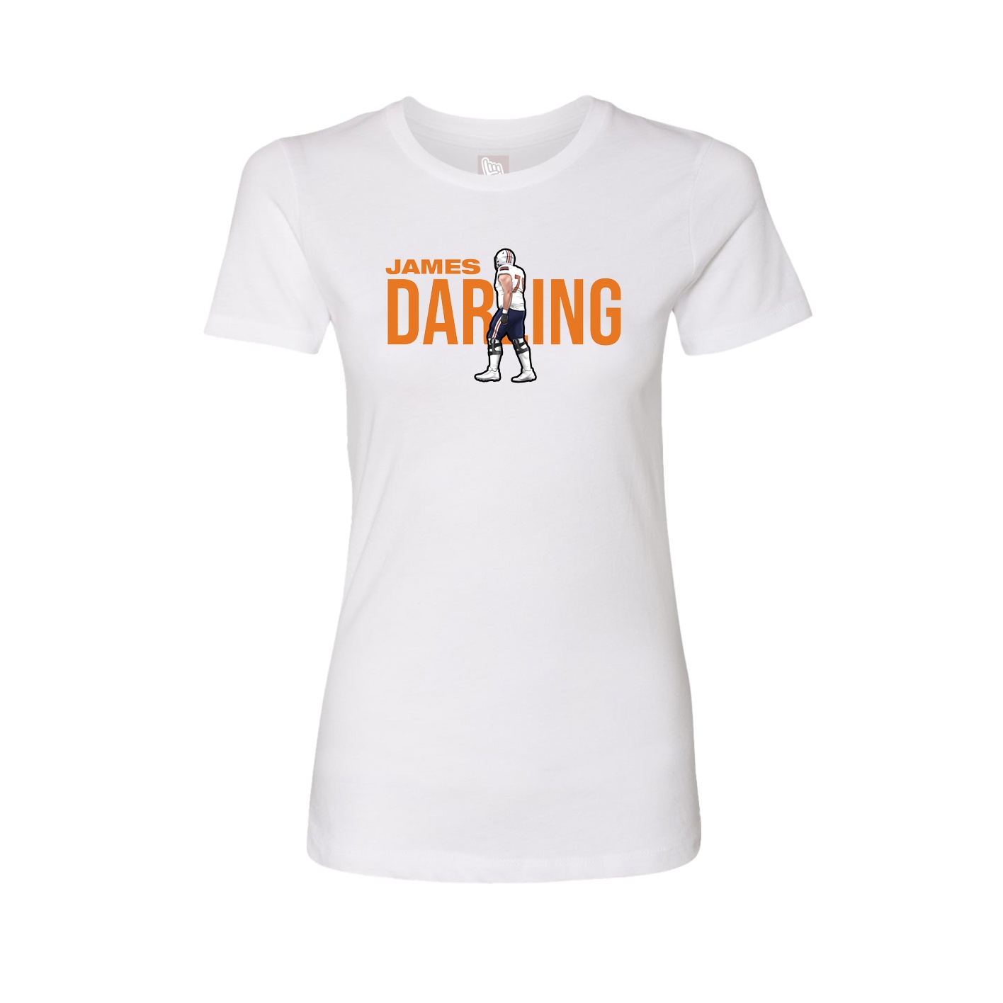 Womens Tee — Player Name in White