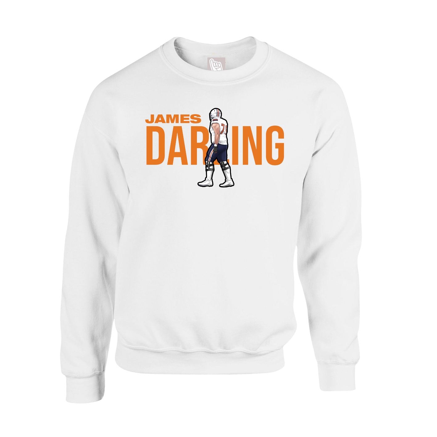 Fleece Crew — Player Name in White