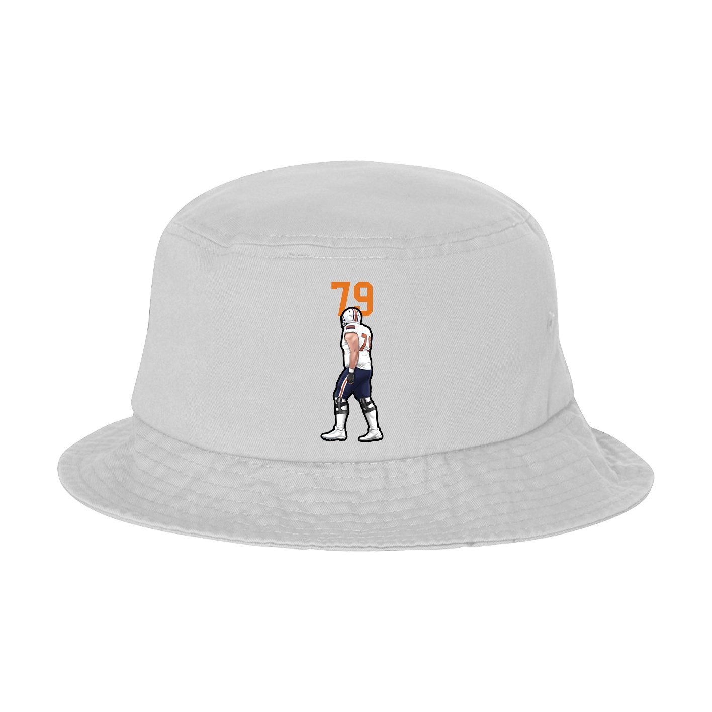 Bucket Cap — Number Top in White