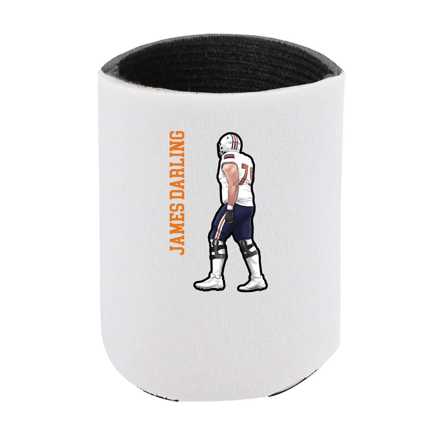 Can Holder — Name Vertical in White