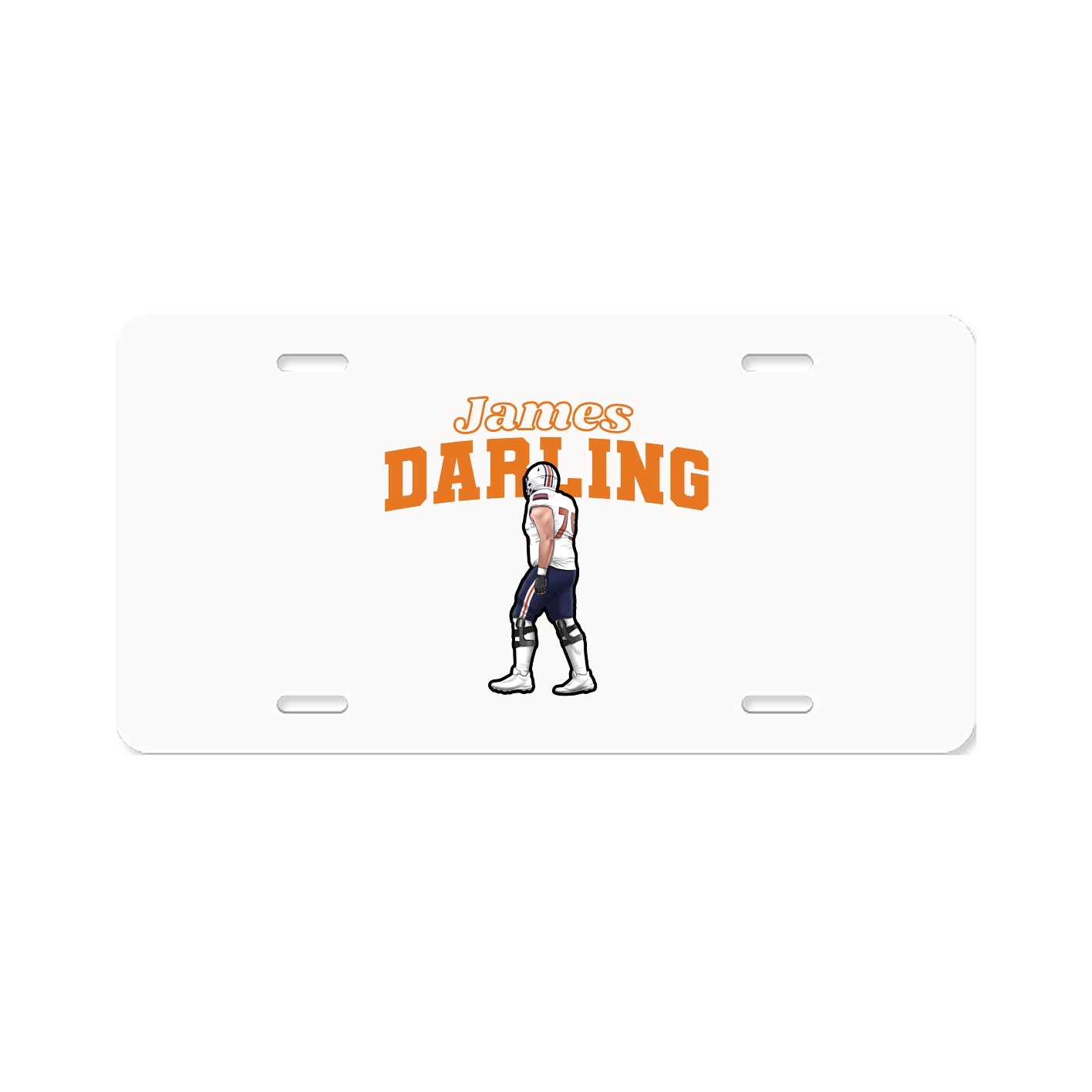 License Plate — Name Arch in Classic